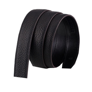 男士皮带真皮无头皮带条自动扣头层牛皮不带扣腰带皮条h扣头 带身
