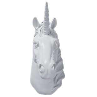 美式ins独角兽壁挂软装饰创意动物头马挂件客厅餐厅墙壁壁面挂饰