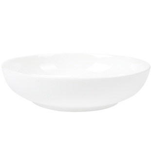 纯白骨瓷酸菜鱼盆家用陶瓷饭店餐具菜盘深钵碟子超大炒菜加深盘子