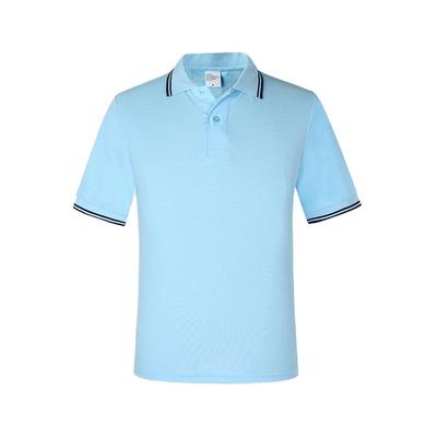 polo衫定制工作服印logo短袖