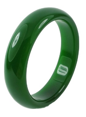 扁圆形和田玉手镯