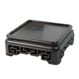 红木黑檀木雕实木方形底座玉石奇石佛像摆件印章底座盆栽茶壶底座