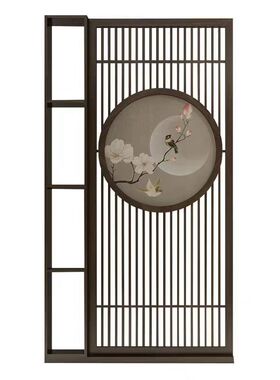 实木花格屏风隔断新中式东阳木雕