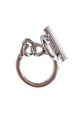 小众设计风网红戒指套圆圈链条