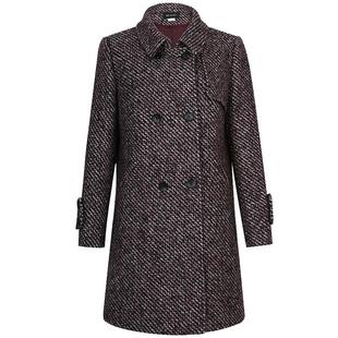 邢氏女装秋季新款大码呢子外套女中长款气质显瘦长袖毛呢大衣