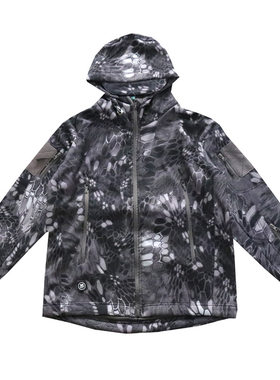 军迷户外防风雨加绒路亚钓鱼服