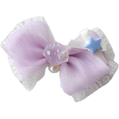 流光lo娘洛丽塔小物鞋夹贝壳