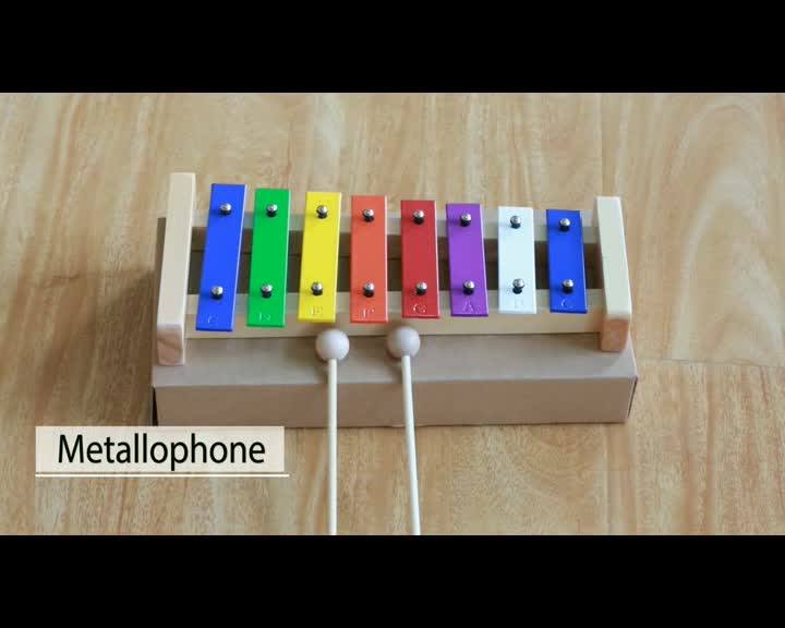 Wholesale Wooden Xylophone Chinese Musical Instruments Rainbow Mini