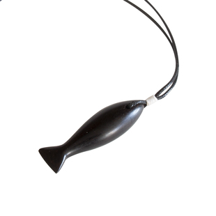 隐山原创手工檀木小鱼吊坠余生有你项链简约个性森女文艺七夕礼物