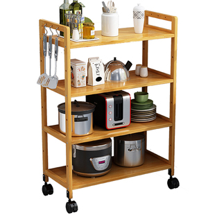 可移动夹缝收纳置物架厨房冰箱侧面30cm宽带滑轮架子落地多层家用