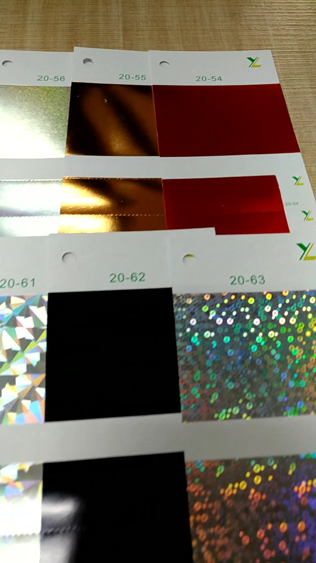 Kurz Foil Chart