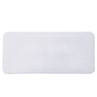 白色陶瓷长方形平盘牛排西餐盘餐具家用寿司盘日式甜品蛋糕平板盘