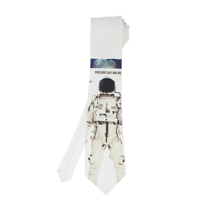 非设计布生活  时尚领带 英伦范 新郎礼带正装休闲领带 宇航员