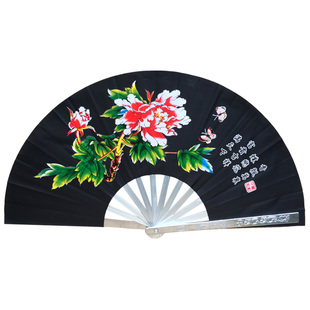 晨练太极扇不锈钢合金太极扇功夫扇武术扇表演扇铁扇子武术响扇