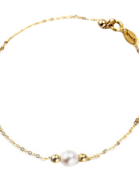 真趣18k金日本海水珍珠手链定制