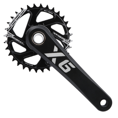 山地车中空一体曲柄CNC切割铝合金超轻牙盘高强度GXP直装曲柄套装