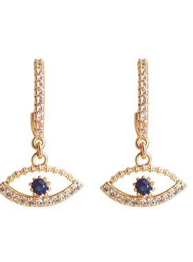 恶魔之眼银针高级感法式风耳环