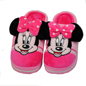 迪士尼儿童棉拖鞋宝宝男童女童男孩室内可爱防滑冬季小孩家居小童