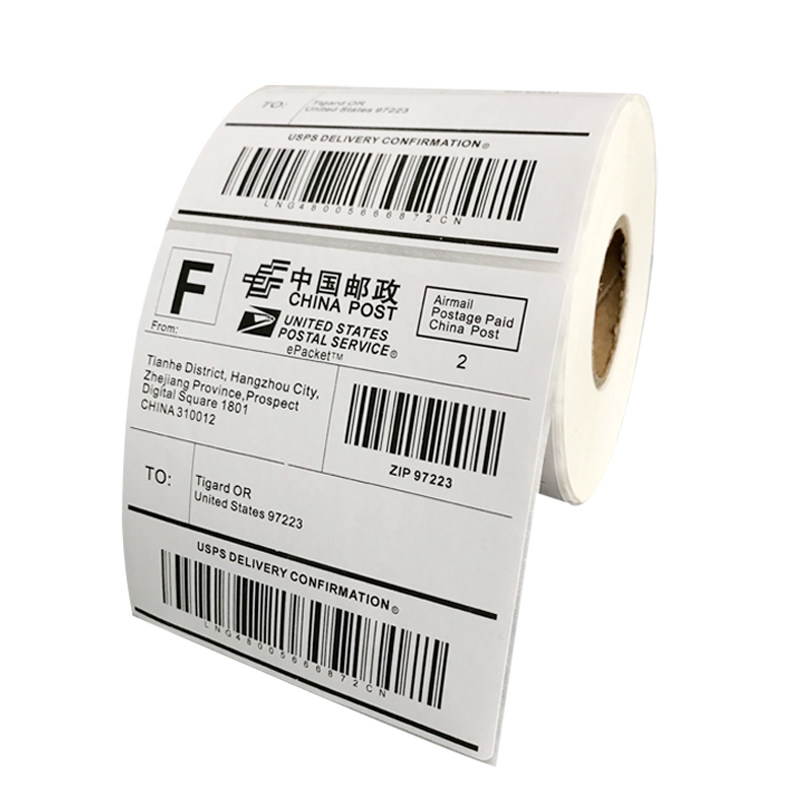 e邮宝热敏纸100×100×150三防不干胶打印纸物流标签叠装强粘性