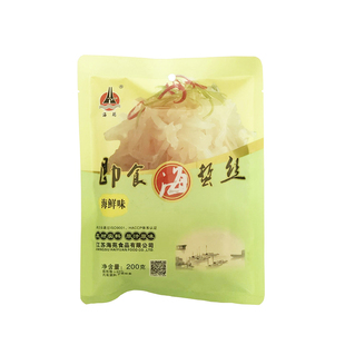 海苑牌海鲜味开袋即食海蜇丝200g水产无沙海蛰海哲凉拌菜