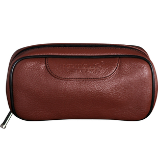 香港RLAK/便携式烟斗包皮革便携包2斗包黑檀石楠木实木烟斗烟丝包