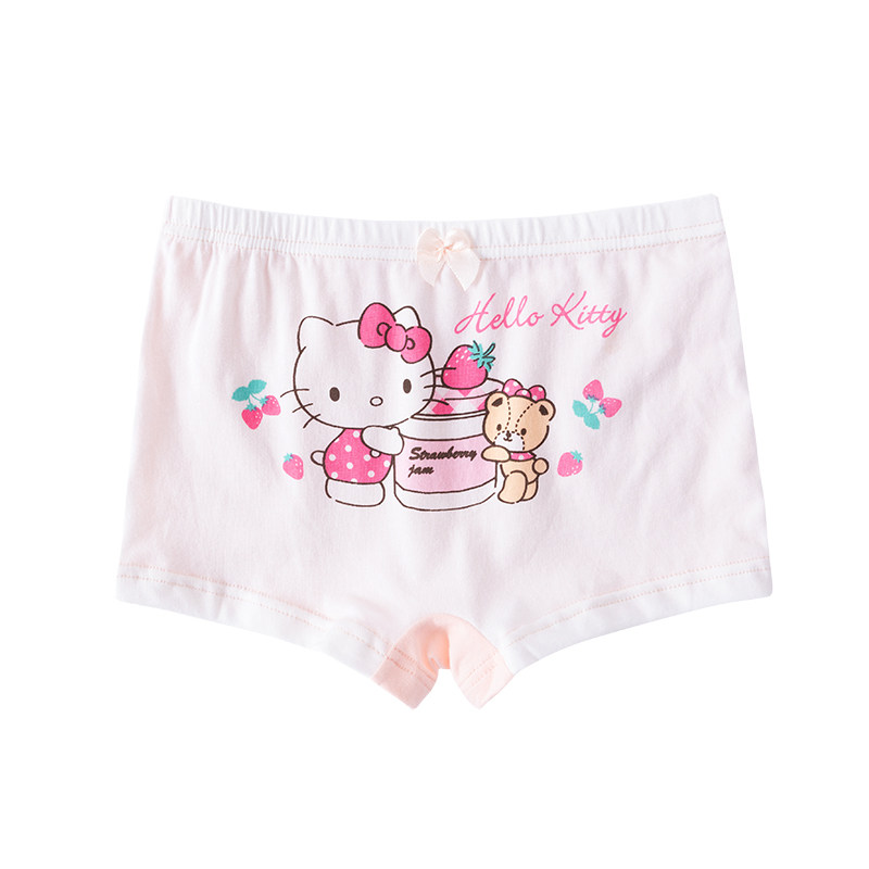 清仓Hello Kitty女童棉小内裤平角裤三角裤四入装小女孩短裤
