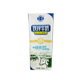 石埠铁锌牛奶200ml*12盒 孩子儿童学生送礼广西石埠乳业 营养牛奶
