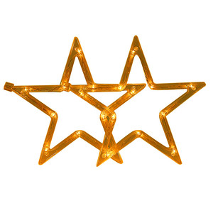 LED星星灯彩灯闪灯串灯满天星灯五角星窗帘灯婚庆装饰灯节日挂灯