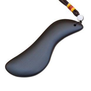 泗滨砭石刮痧板面部刮痧板脸部美容S板眼部刮痧S形状颈部头部刮痧