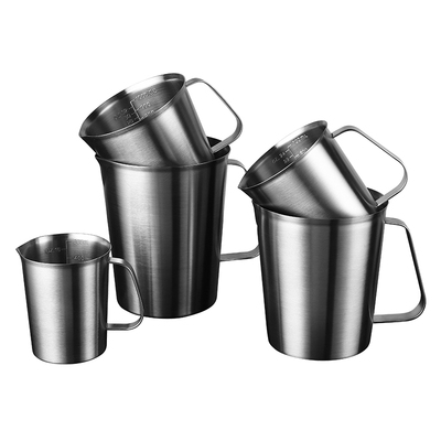 加厚304不锈钢量杯2l拉花杯奶茶