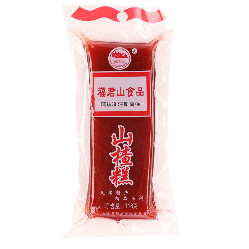 福君山山楂糕118g京糕软糕蜜饯果脯山楂羹制天津特产休闲零食品