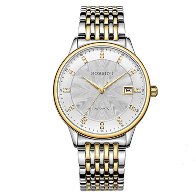 罗西尼18k金全自动石英手表
