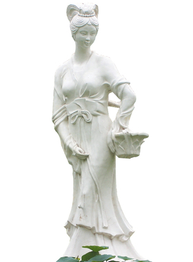 荷花仙子大型雕像园林景观定制