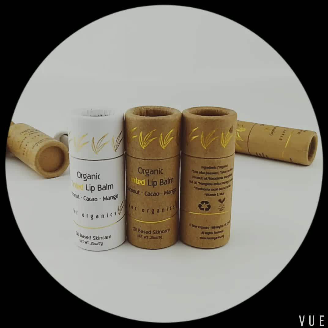 Eco Friendly Kraft Biodegradable Lip Balm Tubes Lipstick Tube Buy