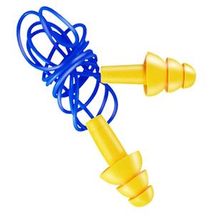 3M340-4004隔音耳塞防噪音游泳可水洗工业降噪硅胶带线防护耳塞