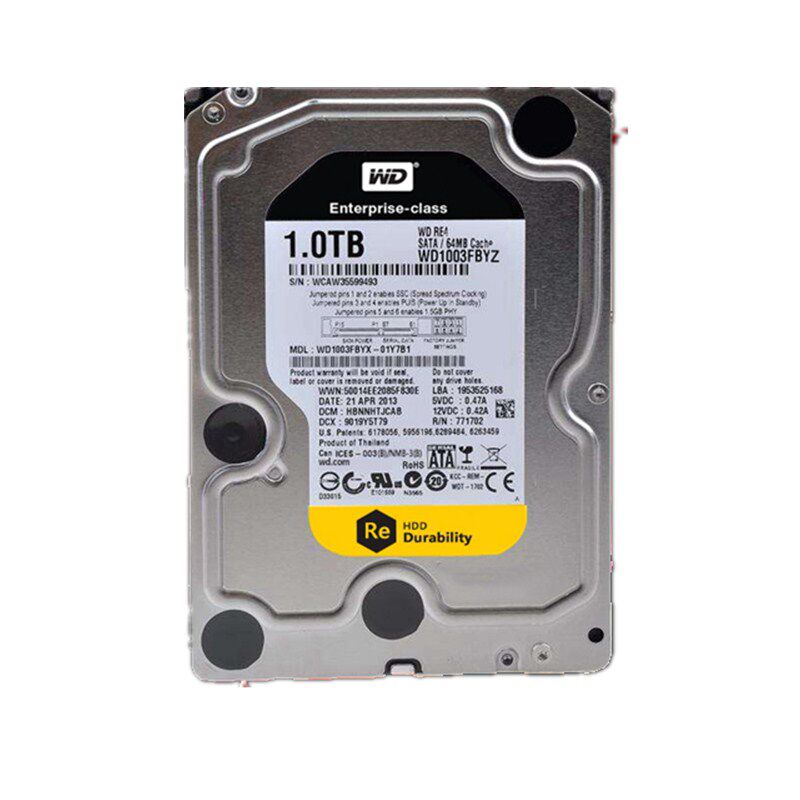 WD/西部数据 WD1003FBYZ 1T企业级黑盘台式机西数1TB 服务器 监控