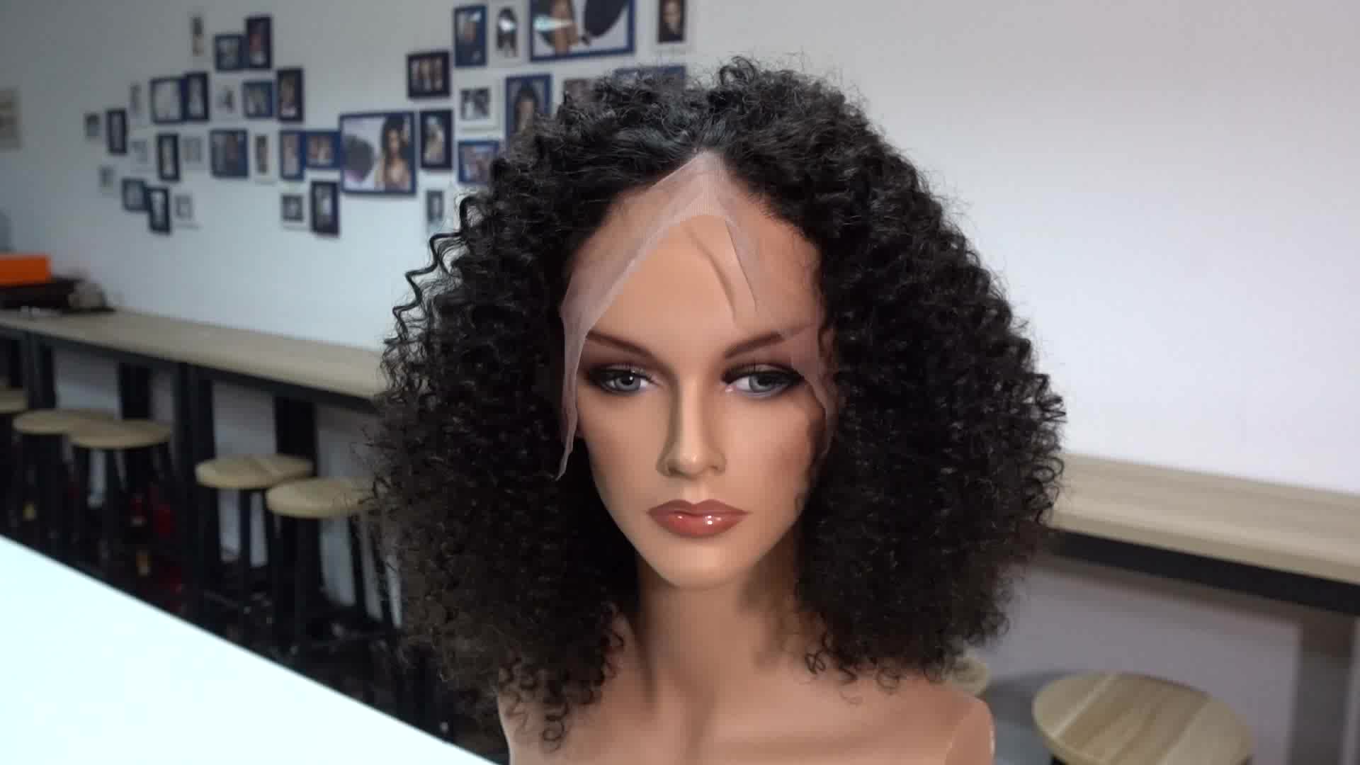 250% Density Yvonne Malaysian Curly Lace Front Human Hair Wigs For ...