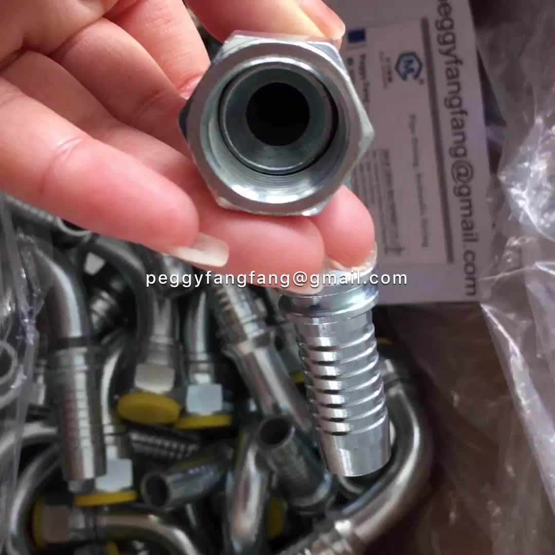 22611 Good Price Bsp Female Thread Carbon Steel Hydraulic Hose Fitting