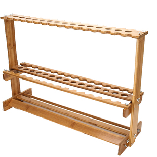 2023年新款23位47位鱼竿防划防刮加厚实木展示架抄网收纳架摆放架