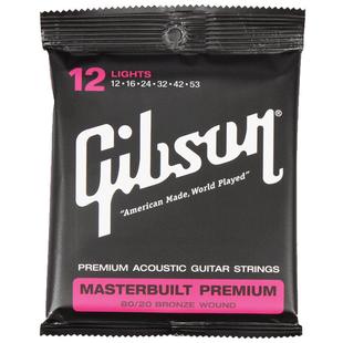 GIBSON吉普森原装电吉他弦民谣木吉他12弦琴弦配件通用套弦6根装