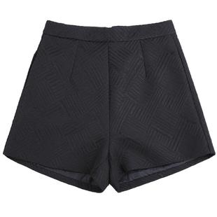 西装短裤女冬季宽松外穿a字秋冬款2025新款爆款网红黑色高腰阔腿