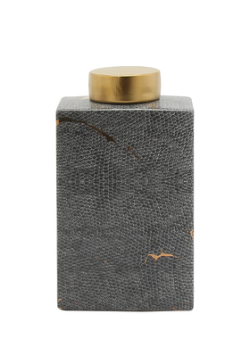 新中式风蛇纹陶瓷电视柜储物罐