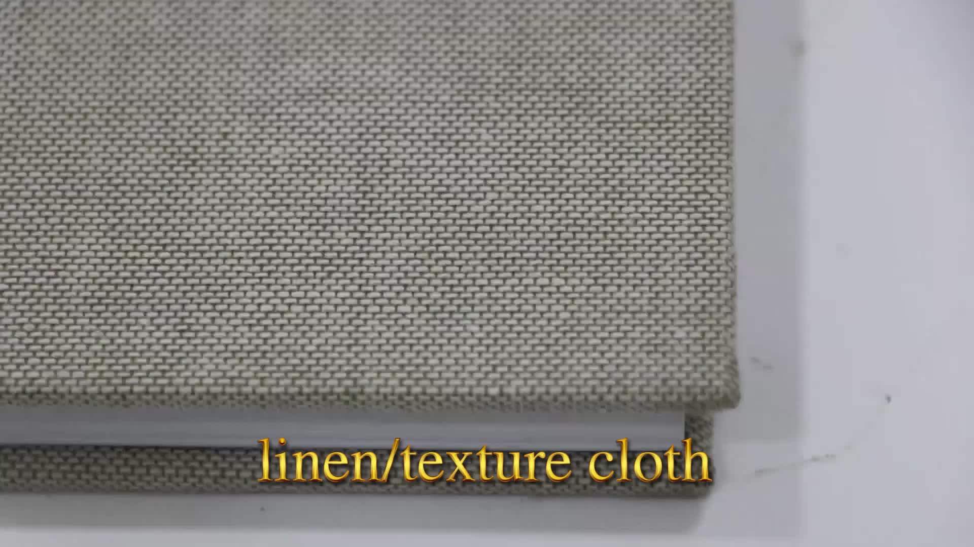 Texture Cloth Cover Hardcover Book Full Colour Printing With Goil Foil