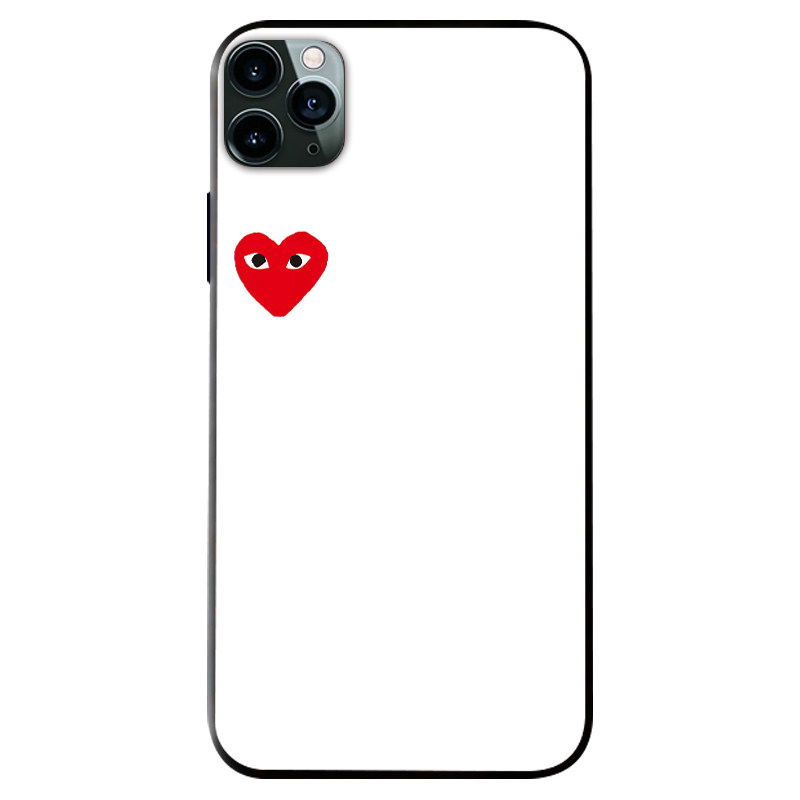 适用iPhone15川久保玲手机壳16情侣14promax爱心13/14苹果12潮牌11高级感XR玻璃78plus华为m