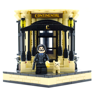 LOKLOKMOC乐高积木lego杀神John Wick疾速追杀大陆酒店基努里维斯