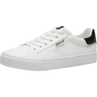 百搭薄款小白鞋女春春季2026新款平底学生街拍ins潮软底白色女鞋