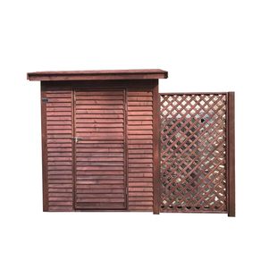 防腐小木屋户外组装庭院实木工具房室外小房子碳化木储物房茶室房