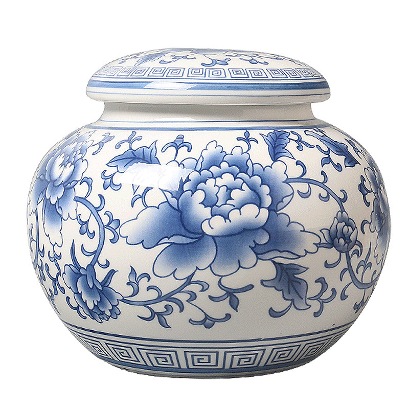 万瓷朝宗新品青花瓷超大号斤装