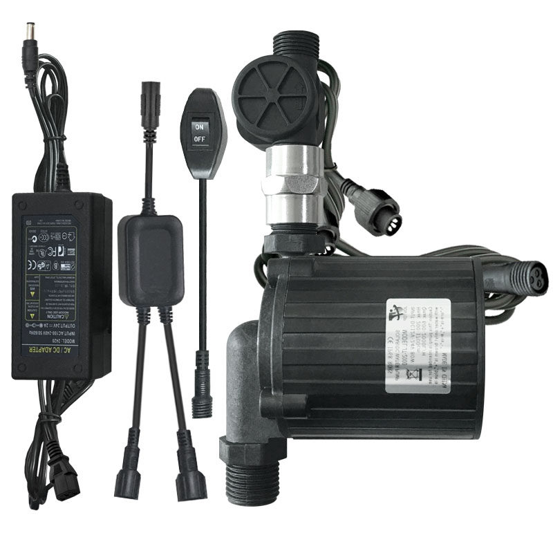 17米24V无刷直流水泵家用燃气电热水器高扬程增压水泵循环静音