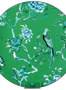 【清库】Wedgwood翠玉凤凰大平盘